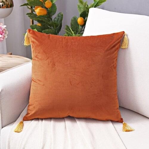 2pcs Sofa Cushion Cover Solid Home Decoration Pillow Covers For Couch Bedroom Office Soft Velvet Fabric Throw Pillowcase 45X45