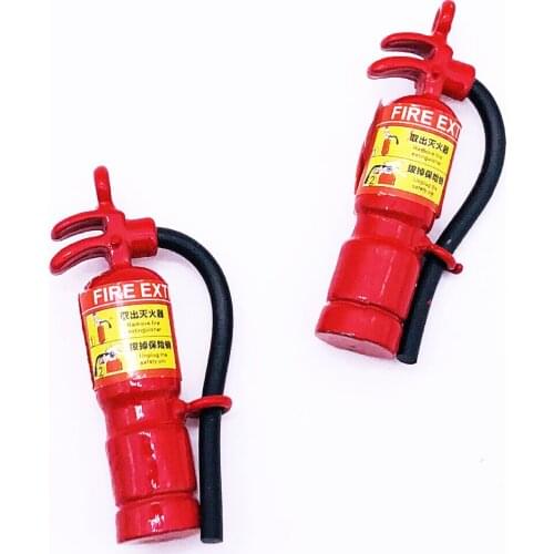 2pcs DIY accessories simulation metal red enamel miniature fire extinguisher earrings jewelry material