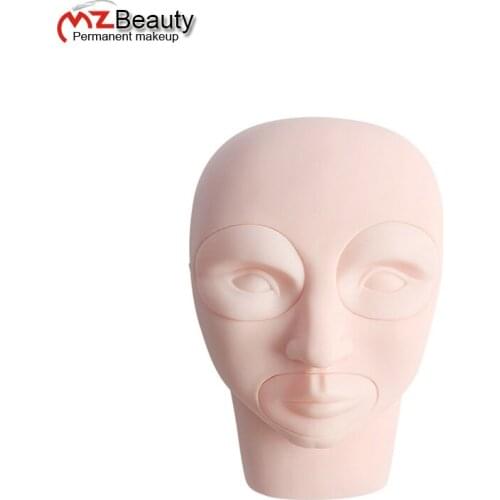 3D Microblading practice fake skin professional tattoo practice head Skin Mannequin Head With Inserts Cosmetic tattoo supplies
