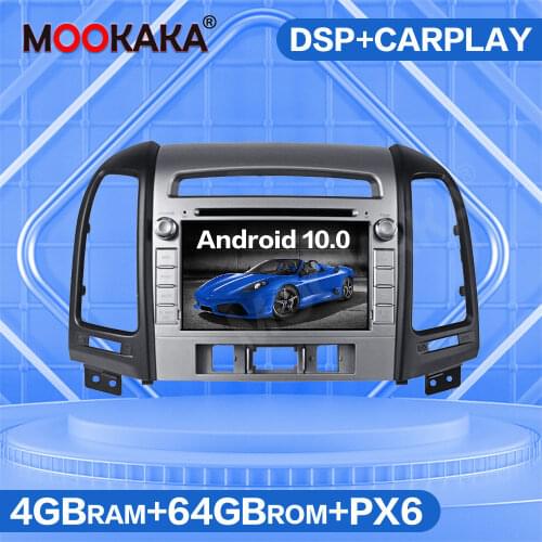4G SIM LTE Android 10.0 4GB+64GB For Hyundai Santa Fe 2012-2015 Car Multimedia Player Audio Auto Radio GPS Navigation Head Unit