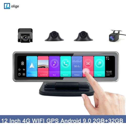 5.18 Inch 4G Android 8.1 Car DVR 2GB+16GB GPS navigator ADAS car video recorder Dual Lens Dashboard Camera parking monitor