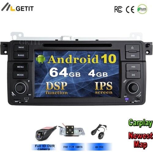 DSP Chip IPS Android 10 One Din Car DVD Player for BMW E46 M3 Land Rover 75 3 Series Car stereo Radio BT Wifi GPS Navigation