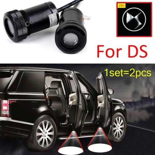 Door Projector Welcome Lights Car Led Ghost Shadow Light Ds Logo for Picasso C2/C3/C4C5/C6/C8/DS3/DS4/DS5/Nemo/C-Quatre