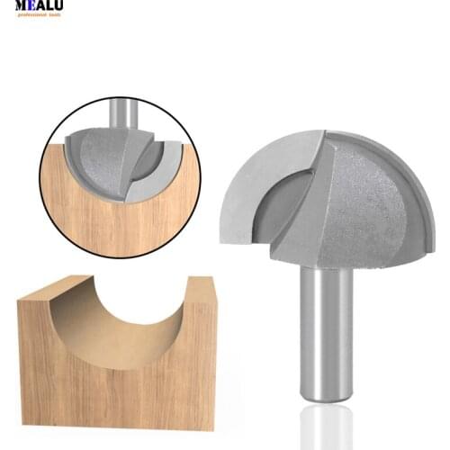 12MM Shank Milling Cutter Wood Carving Core Box Router Bit 1/4 Radius Round Bottom Knife For Woodworking Cutter