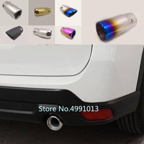Car cover stainless steel muffler pipe outlet dedicate exhaust tip tail For subaru Forester 2013 2014 2015 2016 2017 2018 2019