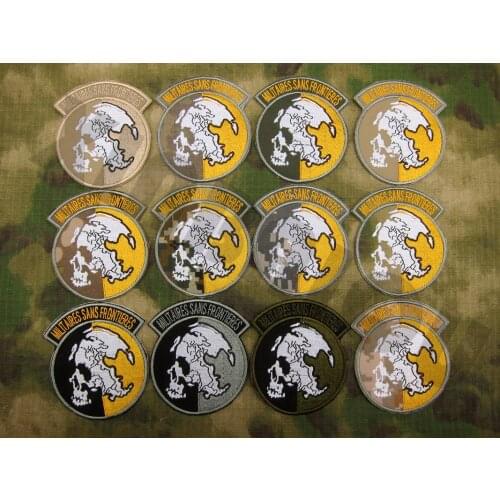 Embroidery Patch Militaires Sans Frointieres Morale Hook on