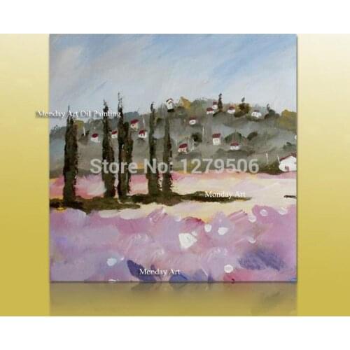 Landscape Abstract Painting Style Modern Wall Art hand painted Canvas Painting Acrylic Paints For Home Wall Decoration No Frame