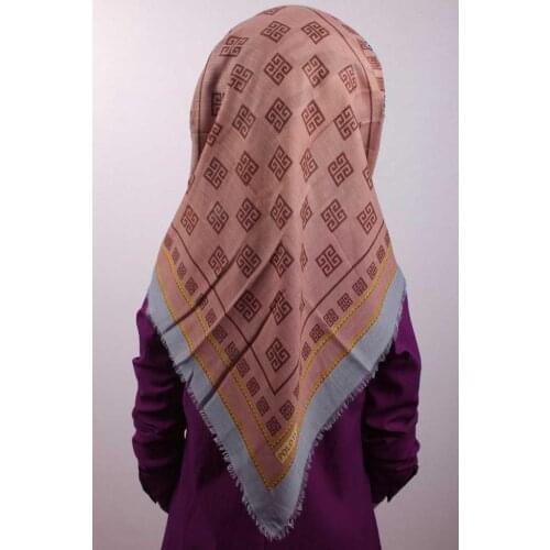 POLOİST PATTERNED LINEN LİNA SCARF-DESEN-01-RENK-05