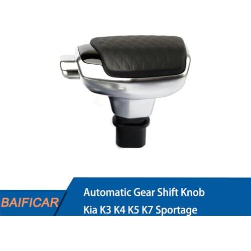 Baificar Brand New Genuine Leather Automatic Gear Shift Knob For Kia K3 K4 K5 Optima K7 Sportage 2012-2019