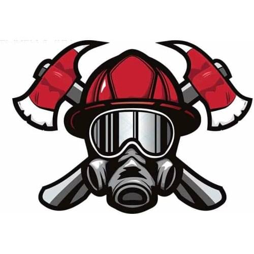A0513# 13cm/17cm Removable Decal Rescue Fireman Department Car Sticker Waterproof Accessories on Bumper Rear Window Laptop
