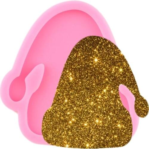 Christmas Hat Silicone Mold Keychains Polymer Clay Pendant Mould DIY Handmade Charms Mould Resin Craft Necklace Moulds
