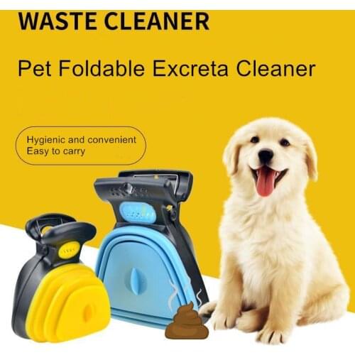 Dog Pet Travel Foldable Pooper Scooper Poop Scoop Clean Pick Up Excreta Cleaner Epacket Shipping