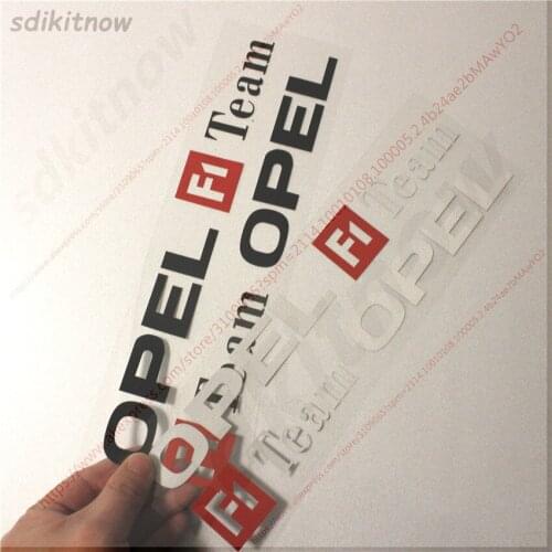 F1 Team Racing Car Sports Decal Sticker Accessories Decoration For OPEL Mokka Corsa Meriva Zafira Astra J H G Vectra Antara