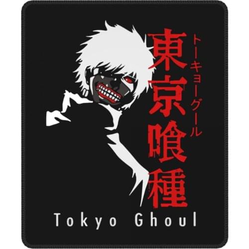 Trend Tokyo Ghoul Mouse Pad Kaneki Ken Japan Japanese Anime with Locking Edge MousePad Natural Rubber Gamer Computer Laptop Pad