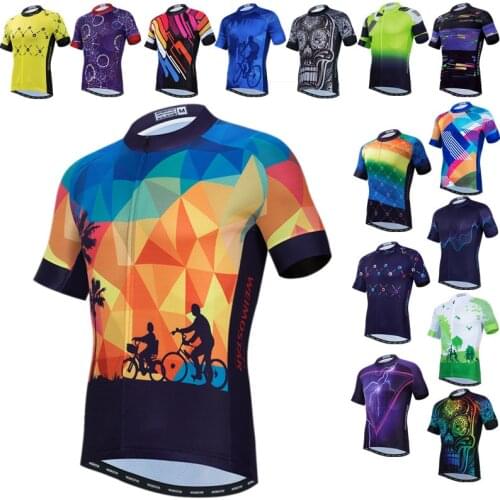 Weimostar Pro Cycling Jersey Men Summer Team Bicycle Clothing Breathable MTB Bike Jersey Quick Dry Biking Shirt Maillot Ciclismo