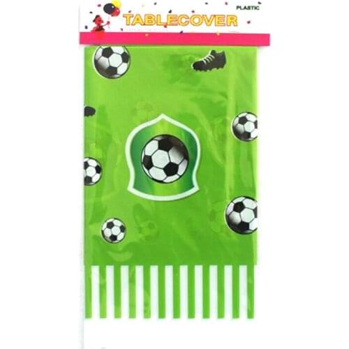 10PCS Happy Baby Shower Events Party Decorate Football Theme Table Cover Kids Favors Tablecloth Birthday Party Soccer Ball Maps