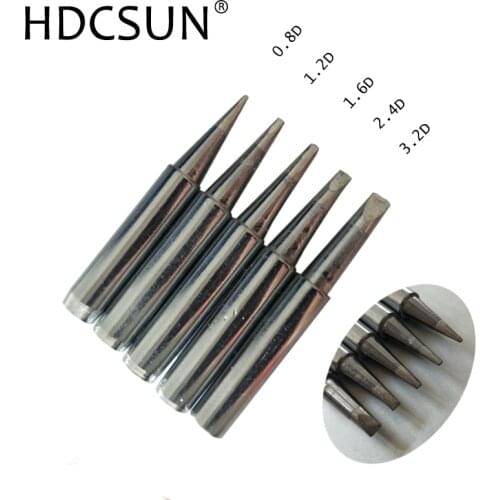 900M-T-0.8D/1.2D/1.6D 936 852d+ 909D Soldering iron tip 900M-T-2.4D for Saike solder tip, Multiple Specification Choose