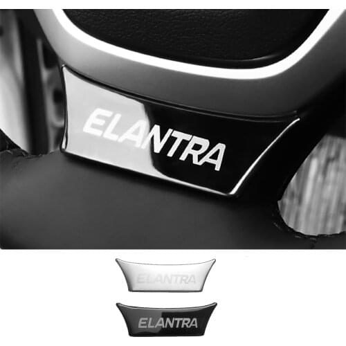 CAR STYLING INTERIOR STEERING WHEEL TRIM EMBLEM COVER FOR HYUNDAI ELANTRA 2017 2018 2019 ACCESSORIES
