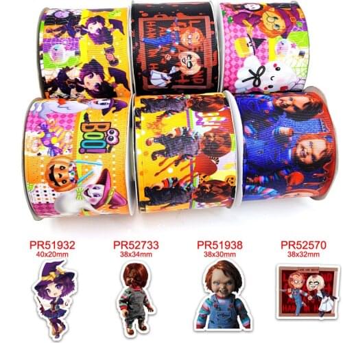 Free shipping 50 yard cartoon printed grosgrain ribbon42821