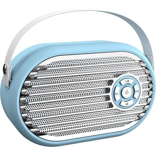 SADA Q6 Bluetooth Speaker Mini Subwoofer Card Portable Mobile Phone Wireless Small Portable Retro Radio