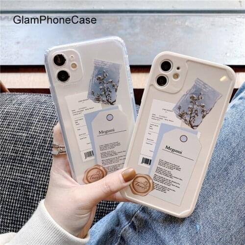 GlamPhoneCase English label Phone Case For iPhone12Pro/max 11Pro/Max XS Max XR Soft Silicone Cover For iPhone11 7 8Plus Case
