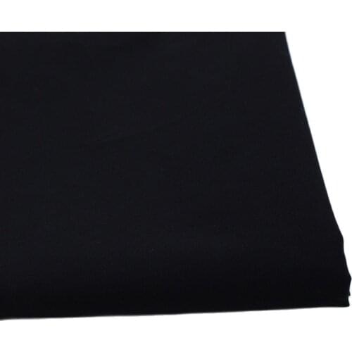 CMCYILING Black Cotton Fabric For Dresses Sew Cloth Poplin Fabrics Cotton Tissue Home Textile Woven Telas Tecido 50CM*147CM