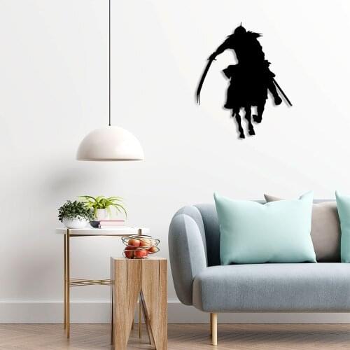 Soldier Coming to War with a Horse Wall Room Home Accessory Wooden Table 40x50cm