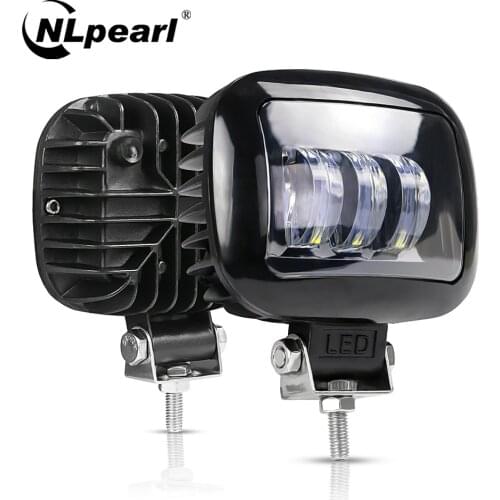 NLpearl 5 Inch Spotlight LED Work Light Bar for Truck Boat Lada Niva 4x4 Atv 12V 24V LED Light Bar Off Road Driving Fog Lights