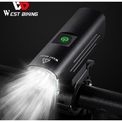 WEST BIKING Contest Level Bicycle Light 1300 Lumen USB Rechargeable Flashlight MTB Road Bike LED Headlight Waterproof Rear Lamp