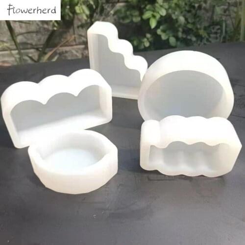 Geometry Candle Silicone Mold DIY Home Decoration Resin Mold Soap Mould Candle Molds for Candle Making Cake Decorating Tools