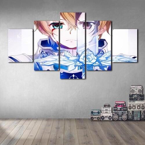 Canvas Paintings on The Wall Art Sword Art Online Posters and Prints Modern Pictures for Living Room No Frame