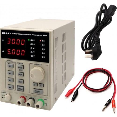 KA3005D Digital Programmable DC Power Supply Laboratory Power Supply 30V 5A with Multimeter probe For Mobile Phone Repair