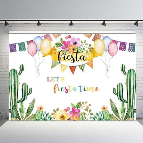 Mehofoto Mexico Fiesta Theme Backdrop for Photography Photophone Mexican Festival Fiesta Party Banner Backdrops Birthday Newborn
