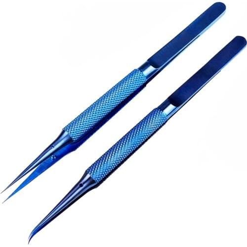 Titanium Alloy Tweezers Professional Maintenance Tools 0.15mm Edge Precision Fingerprint Tweezers iPhone Mainboard Copper Wire