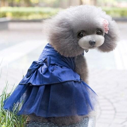 Dog Clothes Wedding Dress Pet Chihuahua Tulle Fabric For Small Medium Dogs Spring Summer Dresses 2020 Girl Dog Wedding Clothes