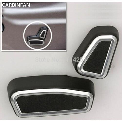 Memory Adjust & Left Driver Seat Adjust Cover Trim Sticker 2Pcs/Set For Jeep Cherokee 2014 2015
