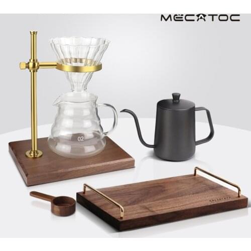 Hand Brewed Coffee Filter Set with V60 Porcelain Coffee Hand Brewing pots pour over coffee kettle pot dripper stand cup