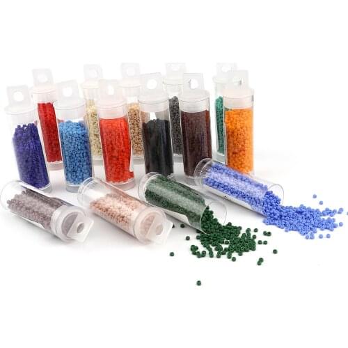 DoreenBeads 2mm Handmade Glass Seed Beads Cylinder Loose Spacer Beads Colorful DIY Making Bracelets Necklace Jewelry,1Bottle
