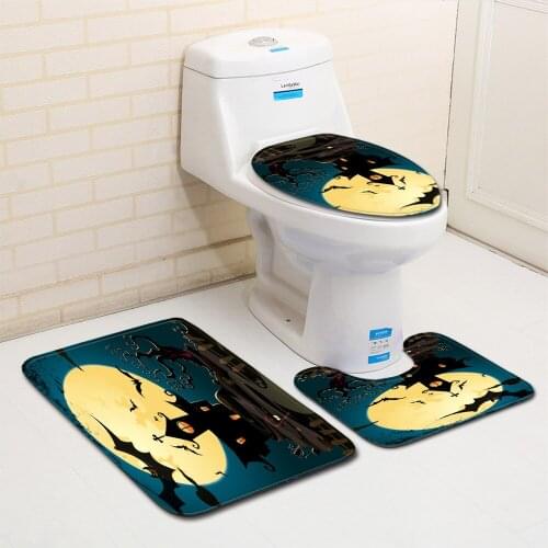 Halloween horror pattern For bath For bathroom For bath Floor mat Bath mats mats in the bathroom set For bathroom Bathroom Mat