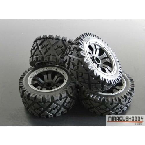 All terrain off-road wheel assembly Deep tread for 1:5 HPI KM ROVAN BAJA 5B