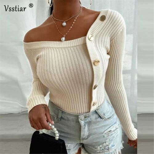 2020 Fashion Knitted T-Shirt Women Sexy V Neck Button Bodycon Tops Autumn Winter Patchwork Casual Ladies Shirts Plus Size