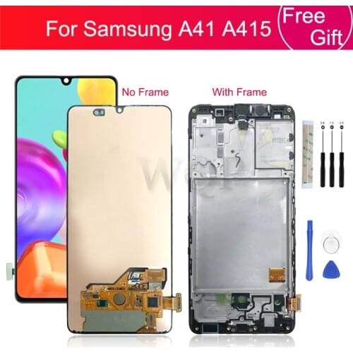 Amoled for Samsung Galaxy A415 LCD Display Screen Touch Digitizer Assembly For Samsung a41 LCD Replacement Repair Parts 6.1"