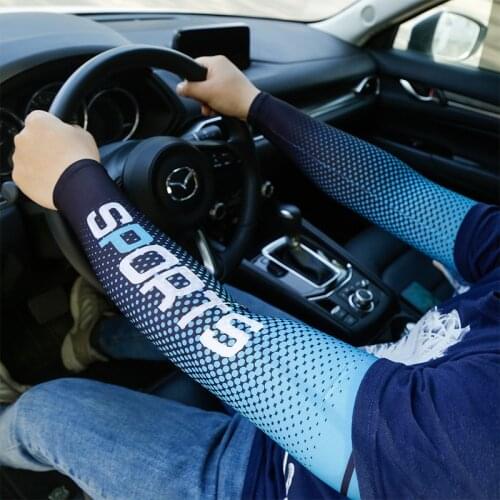 1 Pair Sport Ice Sleeve Sunscreen Breathable Sport Cycling Running Bicycle UV Sun Protection Cuff Cover Protective Arm Sleeve