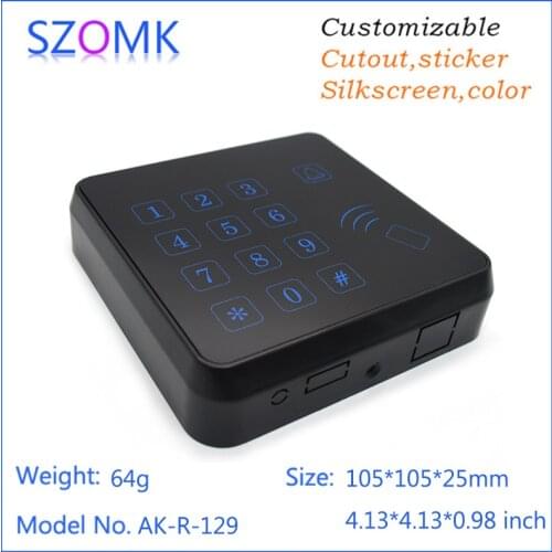 1 piece, 105*105*25mm black abs plastic instrument housing RFID project enclosure box szomk plastic enclosure for pcb