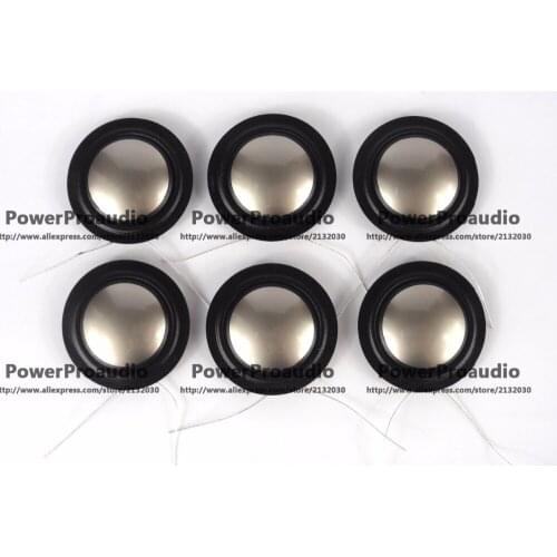 6pcs 25.4mm 25.5mm (1") silk+Titanium diaphragm dome Tweeters voice coil menbrance 8ohm 1inch