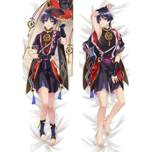 Genshin Impact Scaramouche Pillow Cover Double-Sided Dakimakura Case Bedroom Bedding Pillow Case Hugging Fullbody Pillowcase