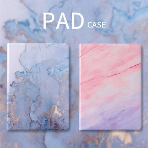 With Pencil Holder Marble Flip Stand Case for Ipad 10.2 7th 8th Generation Ipad Air 2 3 9.7 2018 Pro 10.5 11 12.9 2020 Mini 4 5