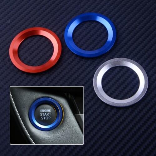 CITALL Car Ignition Engine Start Stop Push Button Cover Ring Trim For Toyota Yaris Prius Corolla Camry Avalon Aygo Mark X Mirai