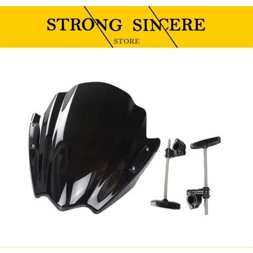 Smoke Motorcycle Street Bikes Wind Deflectors Windshield Windscreen For 2009-2015 Yamaha XJ6 XJ6N XJ 6 6N 09 10 11 12 13 14 15