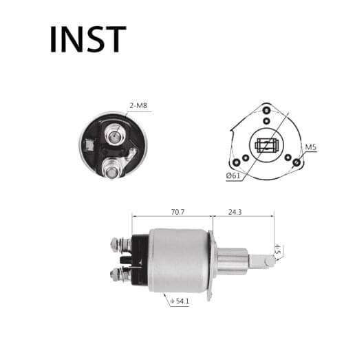 ELECTROMAGNETIC SWTICH SOLENOID FOR 12V 1.4KW 2101-3708805-20 2749